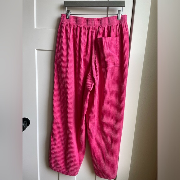 ASOS DESIGN cord barrel pants in pink - Picture 8 of 11